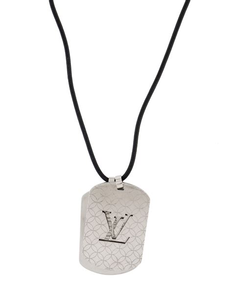 louis vuitton tag necklace